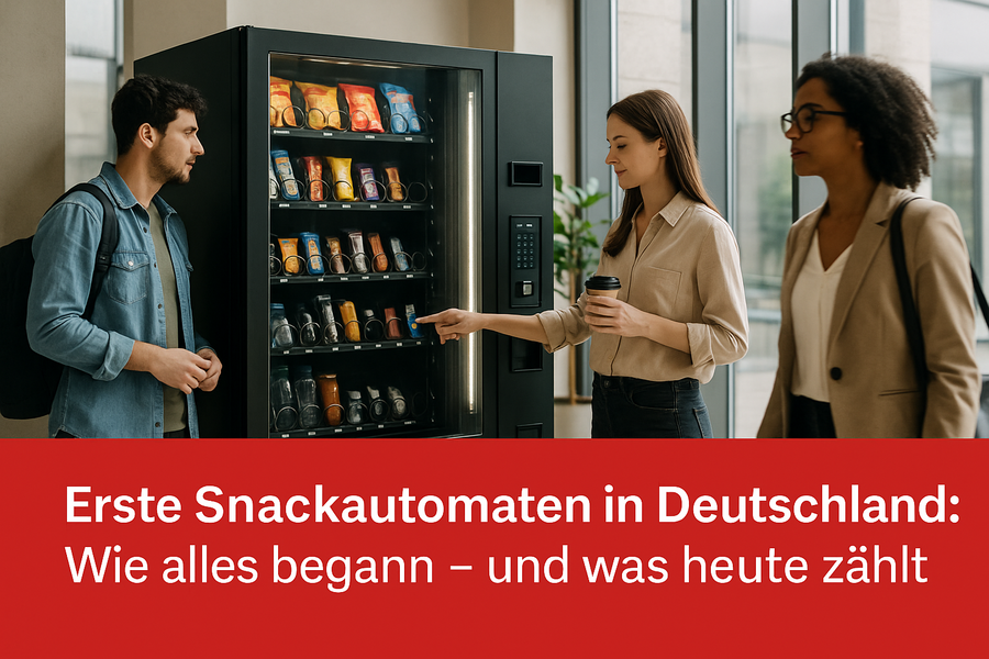 Erste Snackautomaten in Deutschland